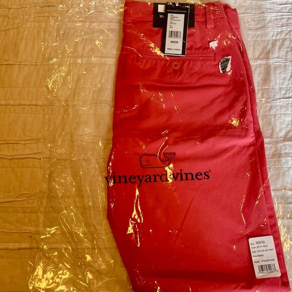 Vineyard Vines On-The-Go Pants – Jetty Red – Men’s 30x32 Chino (NWT) - Picture 3 of 5